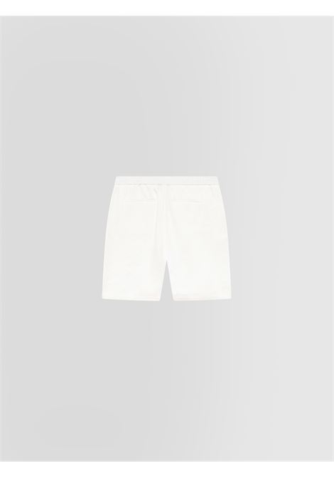 Alpha Studio bermuda in tela di lino color latte con vita elasticizzata ALPHA STUDIO | Bermuda | AU-5373Q1003